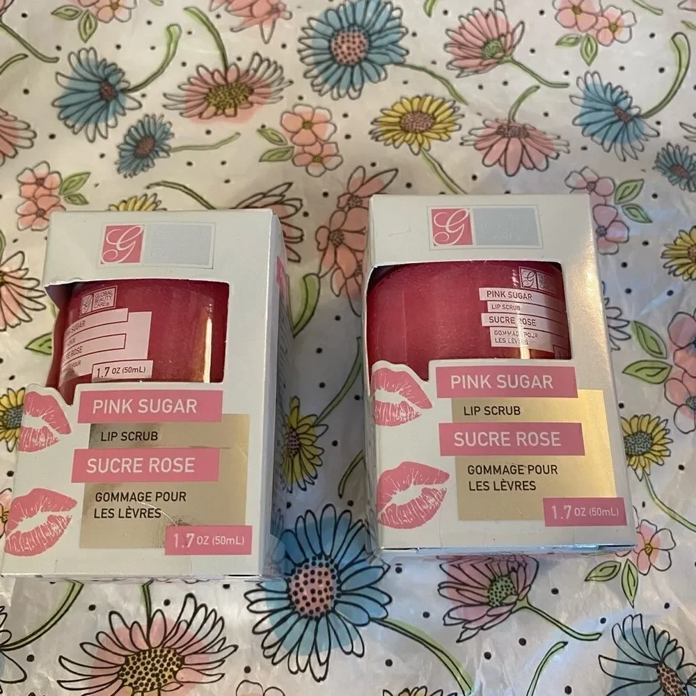 💥Pink Sugar Lip  Scrub By Global Beauty Care 1.7OZ (50ml ) set of 2🛍🛍